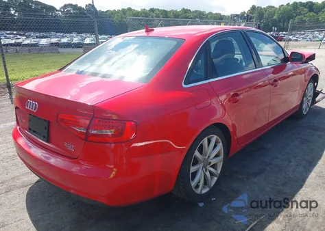2013 Audi A4 2.0T Premium from USA, damaged, VIN WAUFFAFL2DN040425